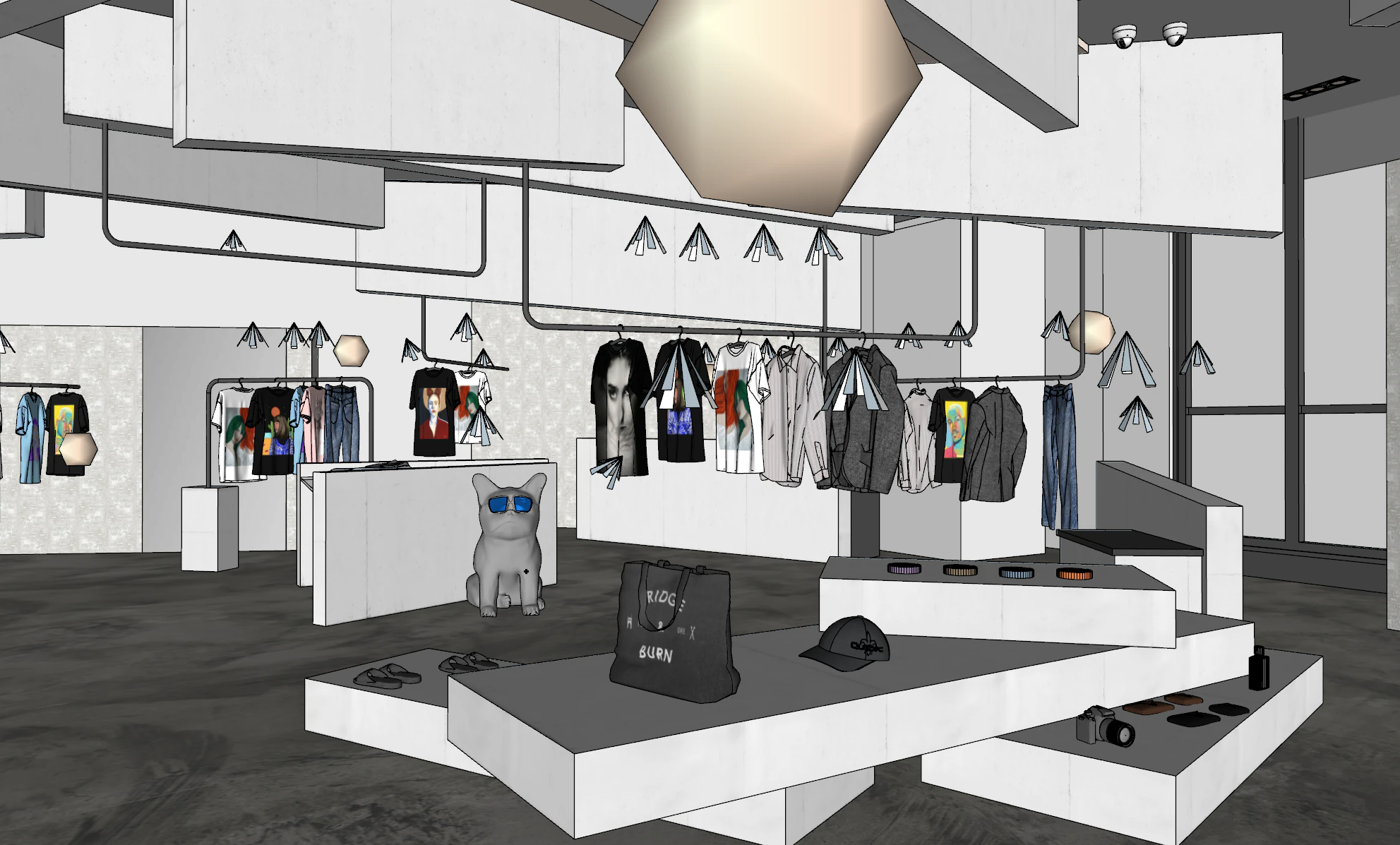 Japanese fashion brand 3D Model .c4d .max .obj .3ds .fbx .stl .blend