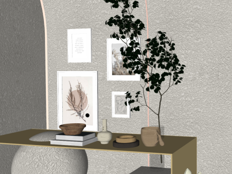 Moderno negozio di abbigliamento e valigeria per donna Modello 3D