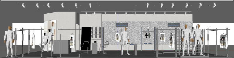 ブランドイメージの旗艦店モデル 3Dモデル .c4d .max .obj .3ds .fbx .stl .blend 