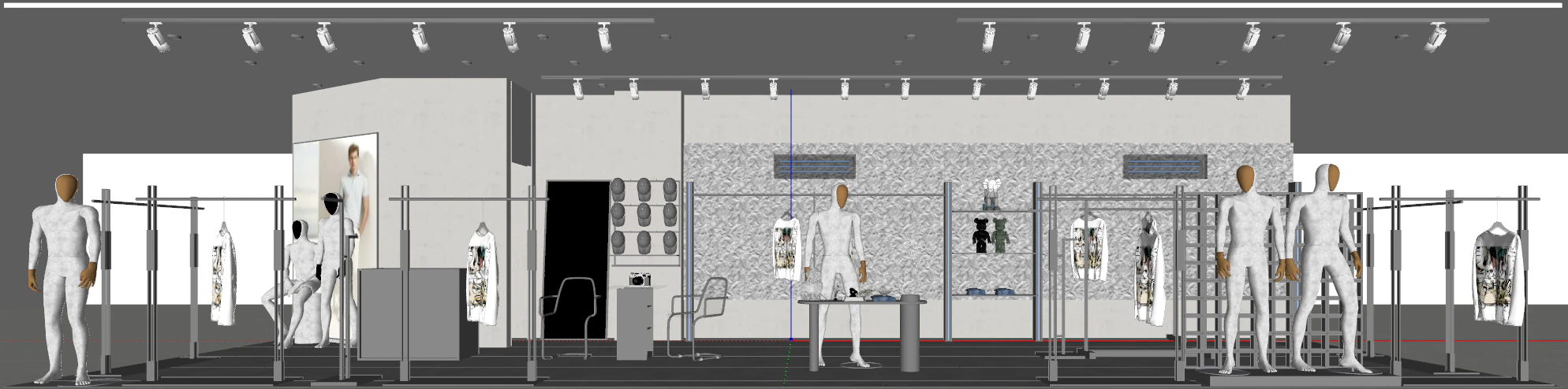 Brand image flagship store model 3D Model .c4d .max .obj .3ds .fbx .stl .blend