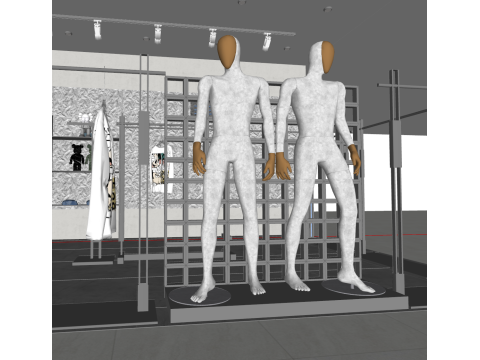 ブランドイメージの旗艦店モデル 3Dモデル