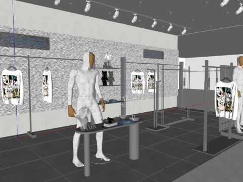 Brand image flagship store model 3D Model