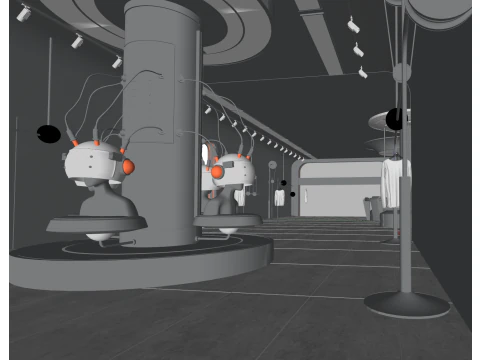 Contemporary Clothing and Accessories Integrated Concept Store 3D Model