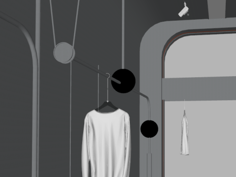 Tienda conceptual integrada de ropa y accesorios contemporáneos Modelo 3D