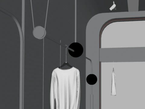 Contemporary Clothing and Accessories Integrated Concept Store 3D Model