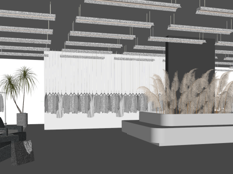 アーバンリズムの衣料品と鞄のコンセプトストア 3Dモデル