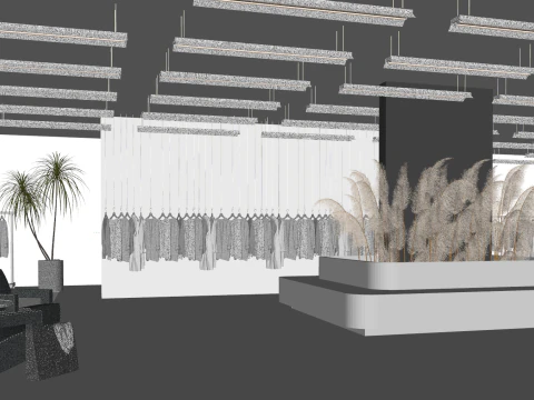 어반 리듬 의류 및 러기지 컨셉 스토어 3D 모델