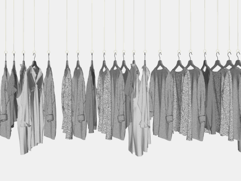 アーバンリズムの衣料品と鞄のコンセプトストア 3Dモデル