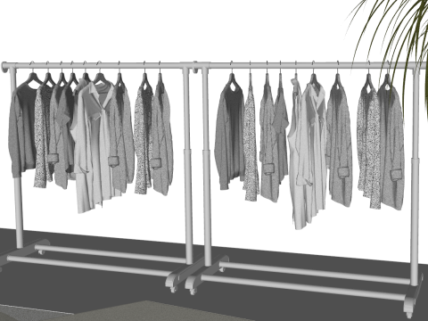 アーバンリズムの衣料品と鞄のコンセプトストア 3Dモデル