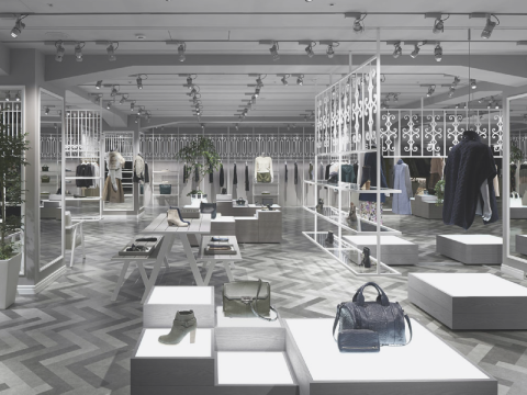 Espaço Integrado de Exposição Estereoscópica para Roupas e Bagagens Modelo 3D