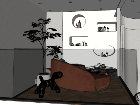 Міський магазин одягу та багажу 3D Модель