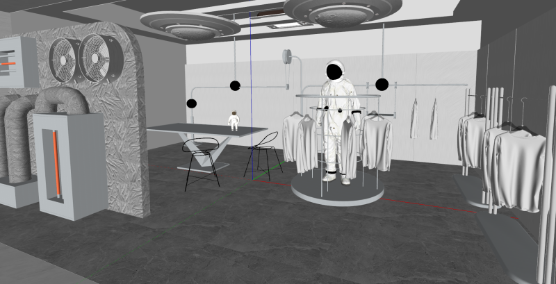 План магазина по покупке современной одежды и багажа 3D Модель .c4d .max .obj .3ds .fbx .stl .blend 