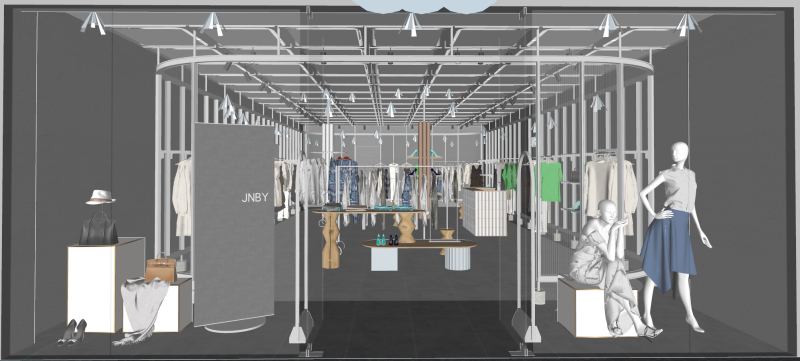 SketchUp clothing and luggage store template 3D Model .c4d .max .obj .3ds .fbx .stl .blend 