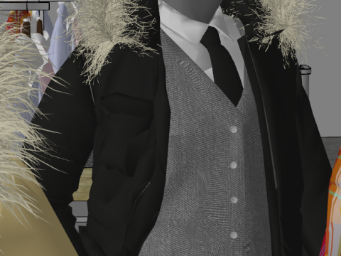 A brand clothing store 3D Model