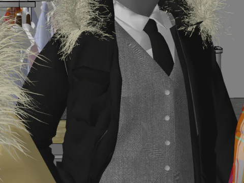 A brand clothing store 3D Model