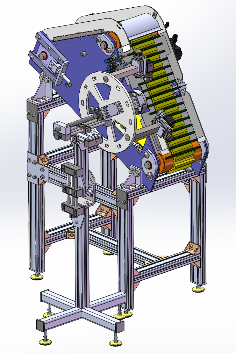 Pencil inspection conveyor belt industrial camera 3D digital model drawing xt formatSW 3D 3D Model .c4d .max .obj .3ds .fbx .stl .blend