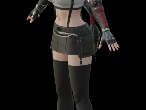 Female character 3D Model