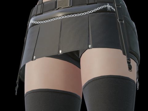 Female character 3D Model