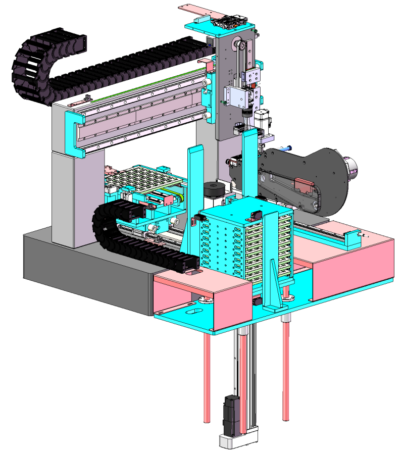 सीपीयू फिल्म लैमिनेटिंग मशीन क्लिप फीडिंग सॉलिडवर्क्स 3डी 3D मॉडल .c4d .max .obj .3ds .fbx .stl .blend 