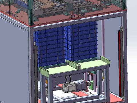 Lini produksi rotor motor SolidWorks 3D Model 3D