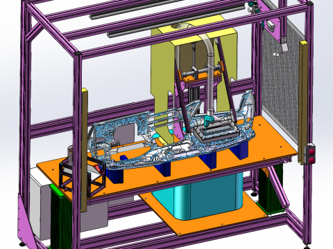 Stacja robocza do czyszczenia produktu SolidWorks 3D Model 3D