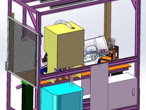 Stasiun Kerja Pembersihan Produk SolidWorks 3D Model 3D