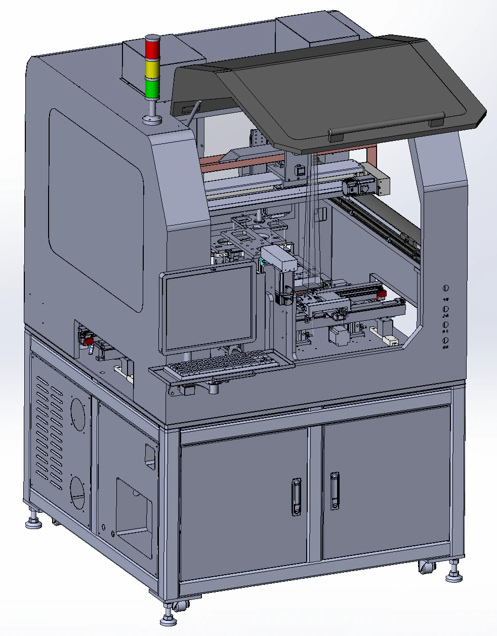 Product flap visual inspection equipment 3D Model .c4d .max .obj .3ds .fbx .stl .blend 