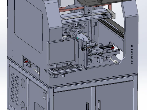 Product flap visual inspection equipment 3D Model