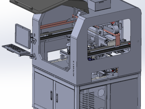 製品フラップ外観検査装置 3Dモデル