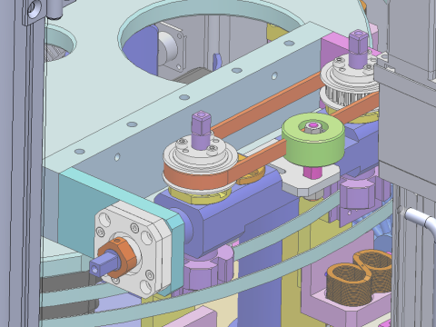 Döner tablalı lazer soyma makinesi SolidWorks 3D 3D Model