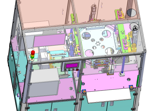 Döner tablalı lazer soyma makinesi SolidWorks 3D 3D Model