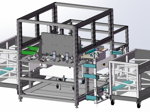 Automatische Bohrmaschine SolidWorks 3D 3D Modell