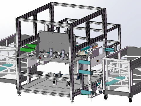 Automatic Drilling Machine SolidWorks 3D 3D Model