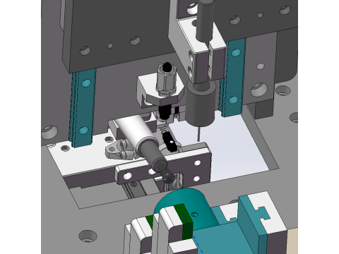 Automatische Bohrmaschine SolidWorks 3D 3D Modell