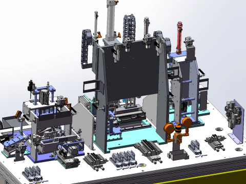 자동 드릴링 머신 SolidWorks 3D 3D 모델