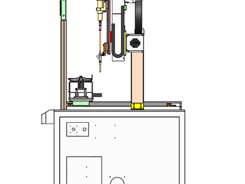 Machine à visser le sol à double station 3D STEP Modèle 3D