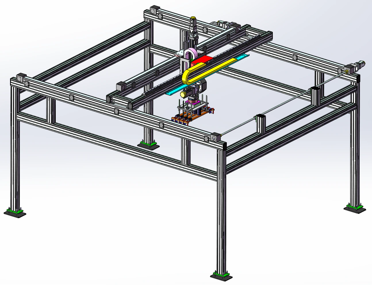 Frame assembling machine loading and transplanting device SolidWorks 3D 3D Model .c4d .max .obj .3ds .fbx .stl .blend 