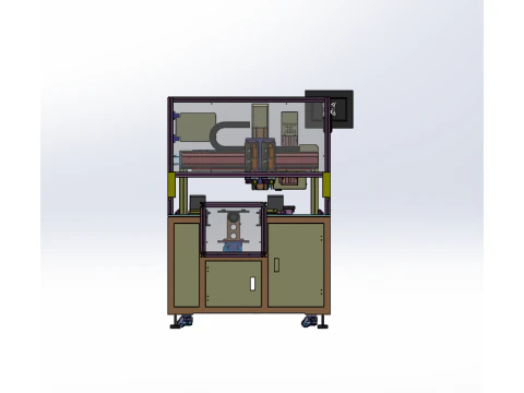 Gel dispensing lock screw machine step 3D Model