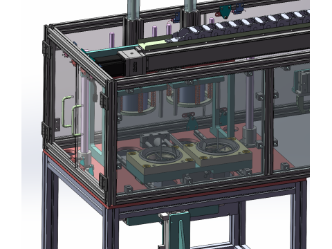 Maszyna do cięcia dyszy z pierścieniem gumowym SolidWorks 3D Model 3D