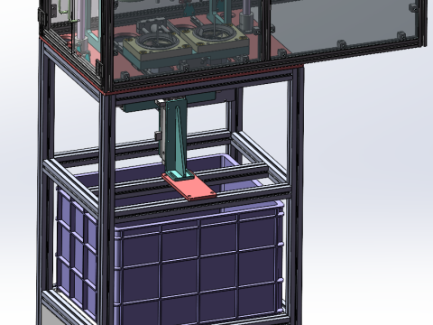 Maszyna do cięcia dyszy z pierścieniem gumowym SolidWorks 3D Model 3D