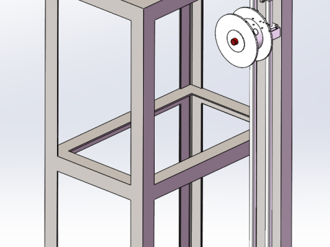 Máquina de enrolamento de transformador semiautomática SolidWorks 3D Modelo 3D