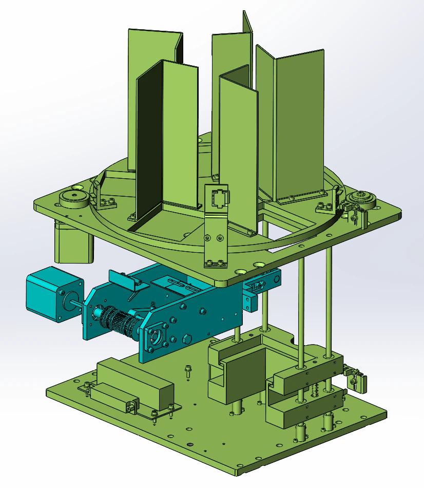 Slide loading and unloading system SolidWorks 3D 3D Model .c4d .max .obj .3ds .fbx .stl .blend 