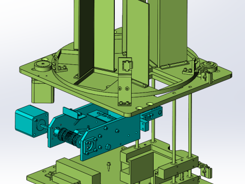 Système de chargement et de déchargement de diapositives SolidWorks 3D Modèle 3D