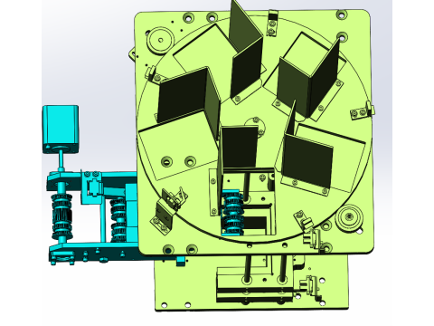Slayt yükleme ve boşaltma sistemi SolidWorks 3D 3D Model