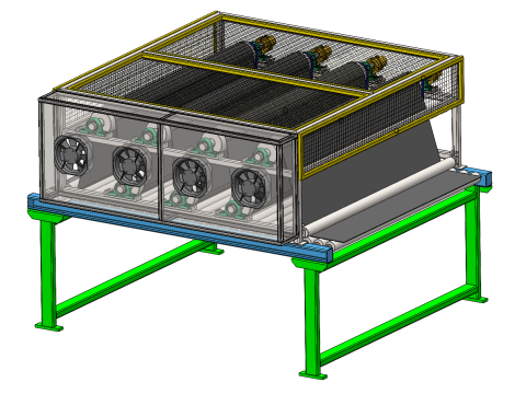 Linia rolek falowych SolidWorks 3D Model 3D