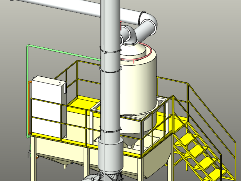 Pengendap basah SolidWorks 3D Model 3D