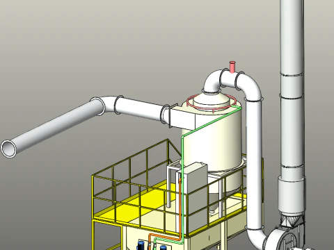 Wet precipitator SolidWorks 3D 3D Model