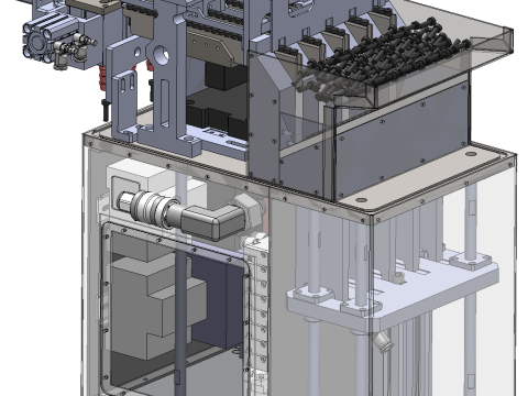 Equipamento de máquina de alinhamento automático de parafusos SolidWorks 3D Modelo 3D