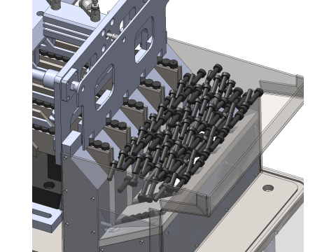 Equipamento de máquina de alinhamento automático de parafusos SolidWorks 3D Modelo 3D