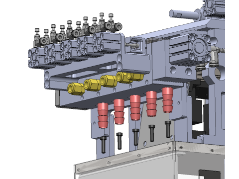 Equipamento de máquina de alinhamento automático de parafusos SolidWorks 3D Modelo 3D